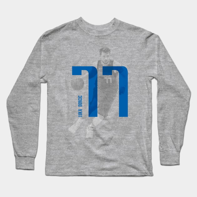 Luka doncic 77 Long Sleeve T-Shirt by Legendary